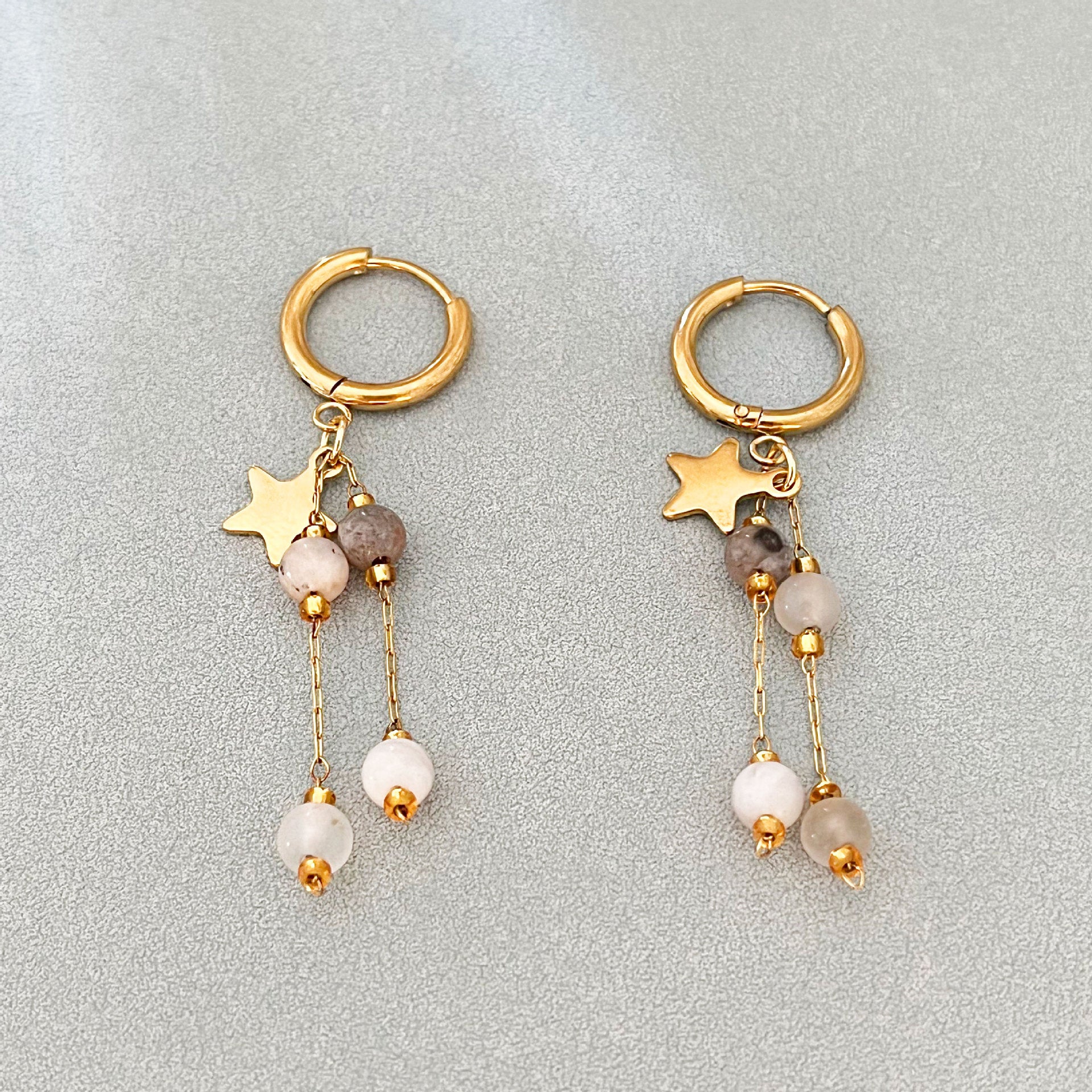 Wholesale Retro Style Beaded Tassel Long Earrings