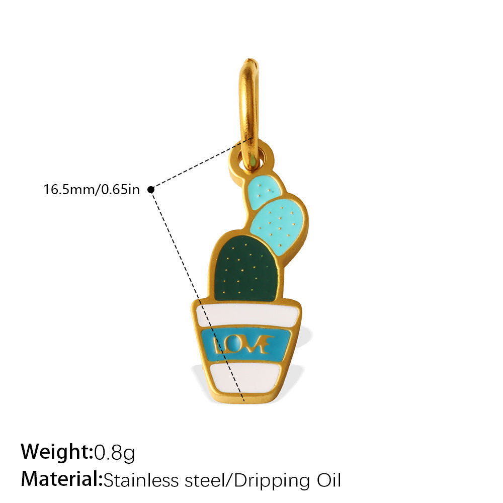 Wholesale plant series dripping  Charms for Jewelry