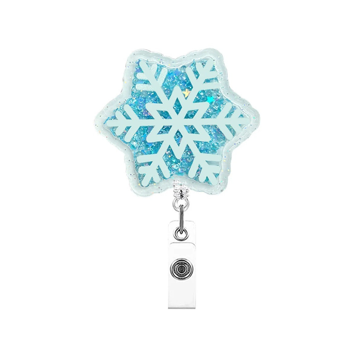 Wholesale Christmas quicksand   Badge Reels