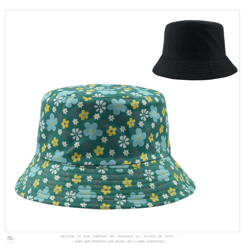 Wholesale Retro Pattern Printed Bucket Hat Double Sided Basin Hat ACC-HT-DaQi001