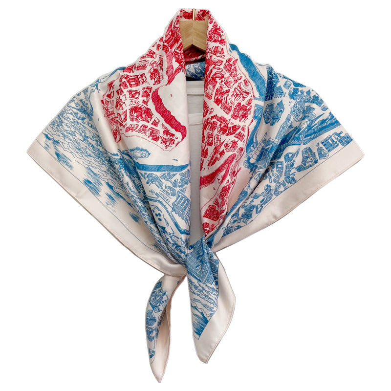 Wholesale  Tying Bag Silk f 70* 70cm Large Square  Scarf