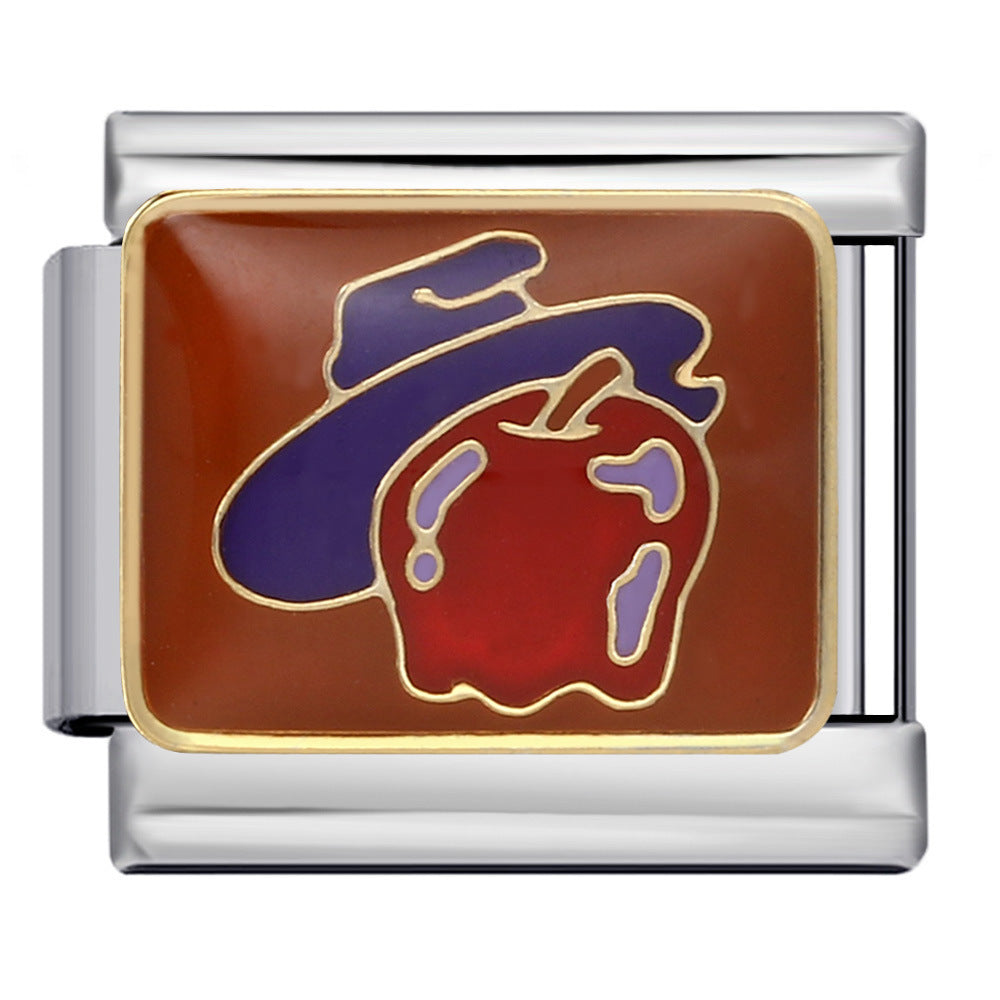 Wholesale Italian Charm Bracelet 9mm DIY   welded dripping  Creative Stainless Steel Composable Bracelet