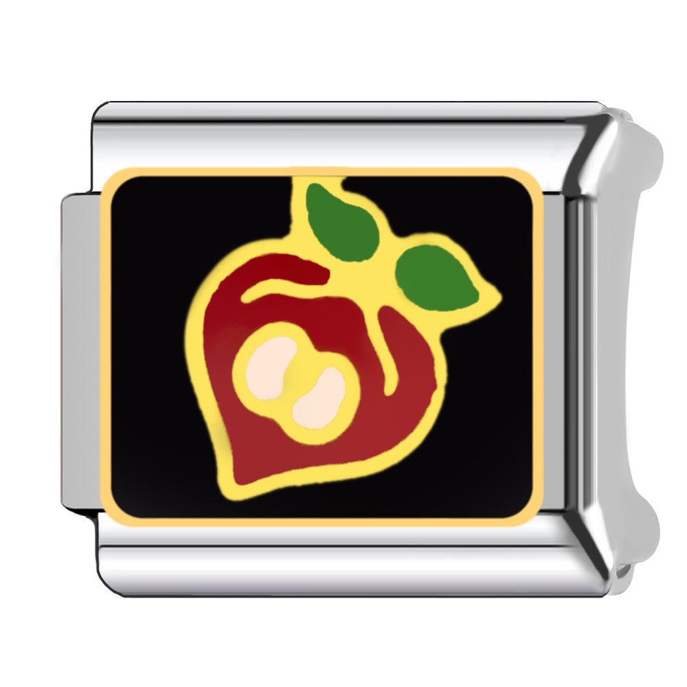 Wholesale  Italian Charm Bracelet 9mm DIY  fruit cherry Creative Stainless Steel Composable Bracelet