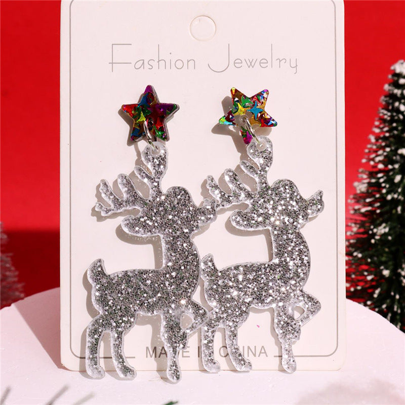 Wholesale Creative Sequin Acrylic Earrings