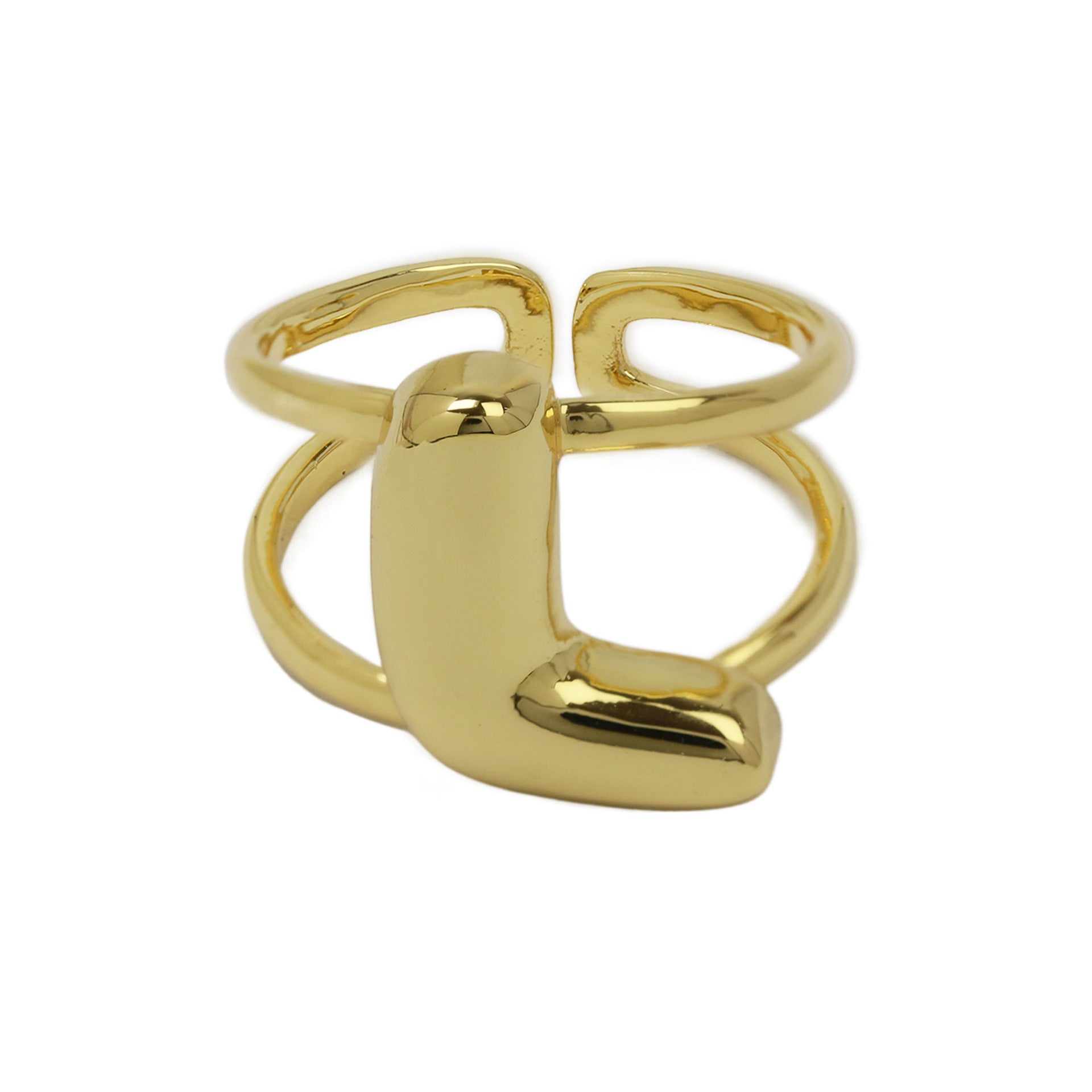 Wholesale  26 A-Z English Letter Open Luxury Women's Rings