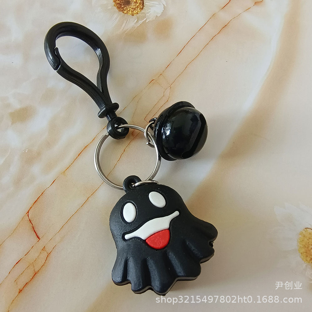 Wholesale Cute Cartoon PVC Doll Pendant Halloween Ghost Keychains Silicone Creative Keychain ACC-KC-YCY001