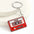 Wholesale Color Acrylic Tape Keychain Pendant Color Printing Retro Music English Keychain