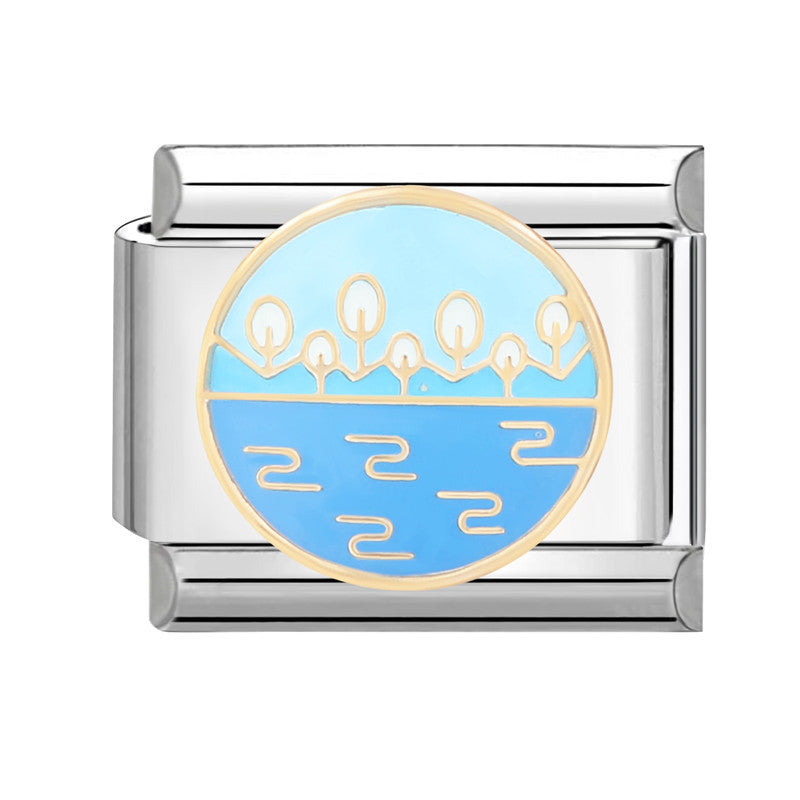 Pulsera de encanto italiano al por mayor de 9 mm Diy Suplicamiento Lindo pulsador creativo de acero Titanio Compuesta de acero Pulsera