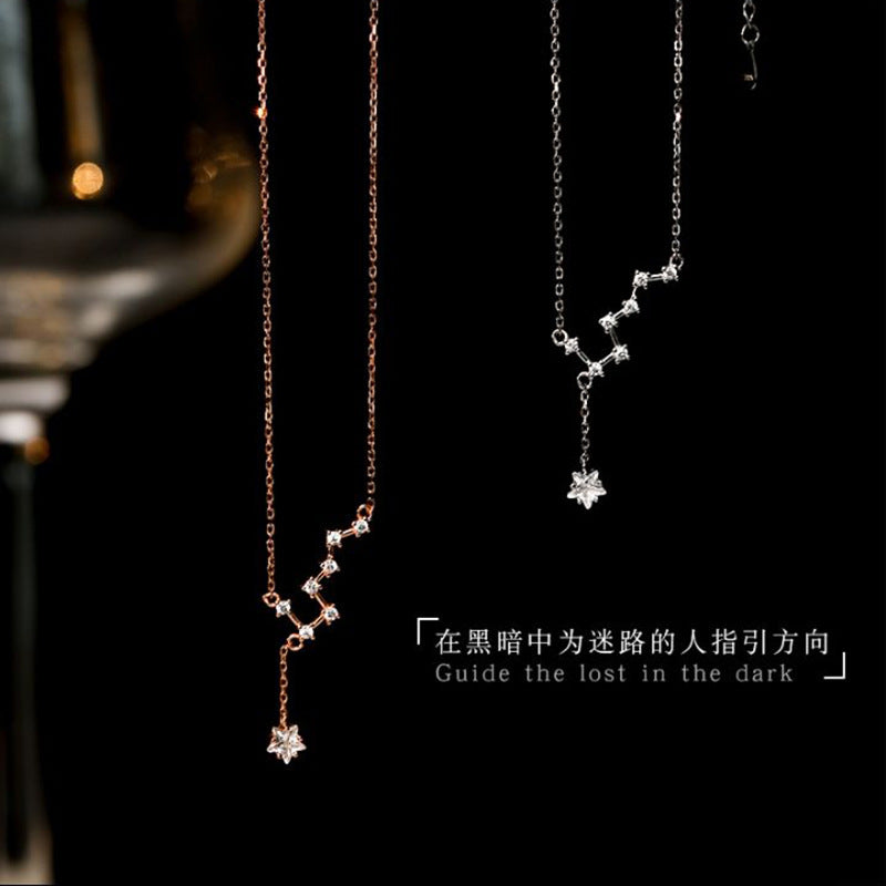 Wholesale Big Dipper s925 silver necklace