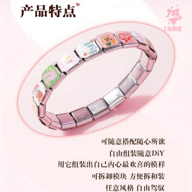 Wholesale DIY Italian Charm Bracelet With Pet Pattern Cute Modular Jewelry Accessory For Everyday Wear