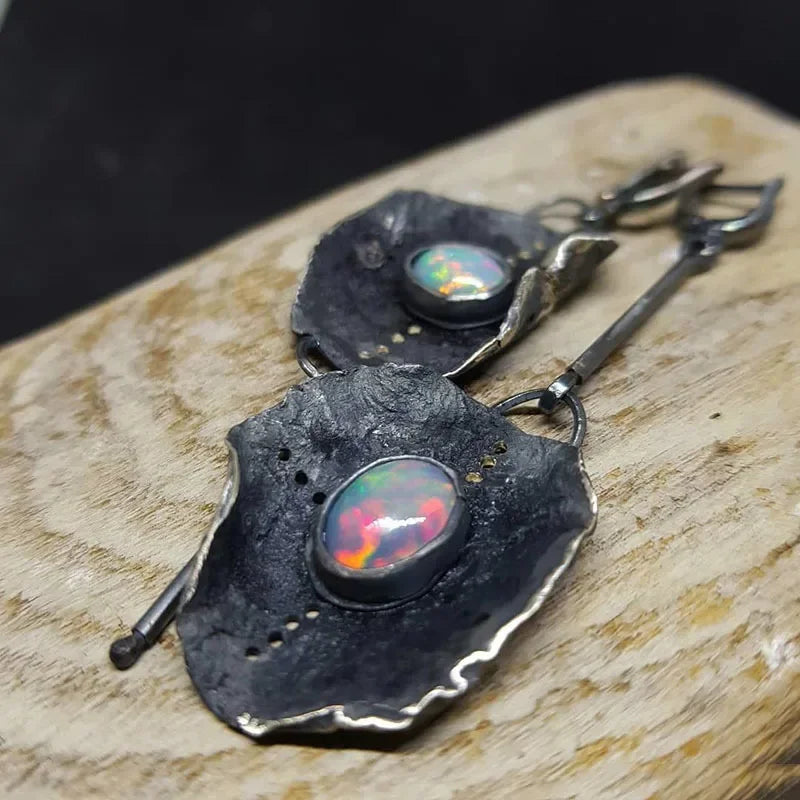 Wholesale Australian Gold Metal Earrings Symmetrical Design Handmade Drop Earring