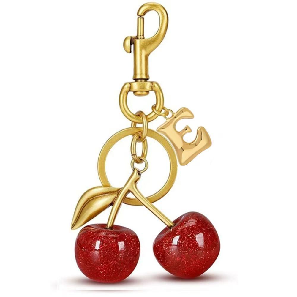 Wholesale Cherry Bag Charm Keychain Trendy Car Key Accessory Stylish Gift For Women Boutique Resale