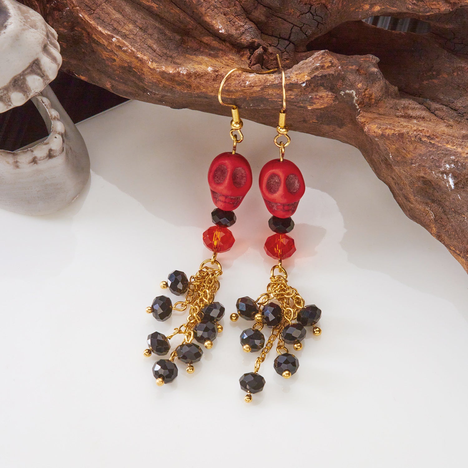Wholesale  Skull Drop Earrings Fashion Accessory Gift Boutique Resale