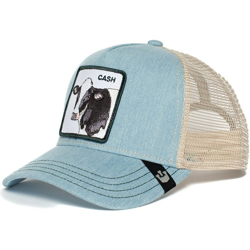 Wholesale Cartoon Animal Sun Protection Mesh Embroidery Hat Baseball Cap ACC-HT-JingKun010