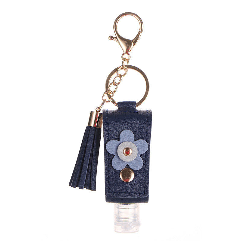 Wholesale Toner sub-bottle vintage leather case portable sub-bottle storage keychain