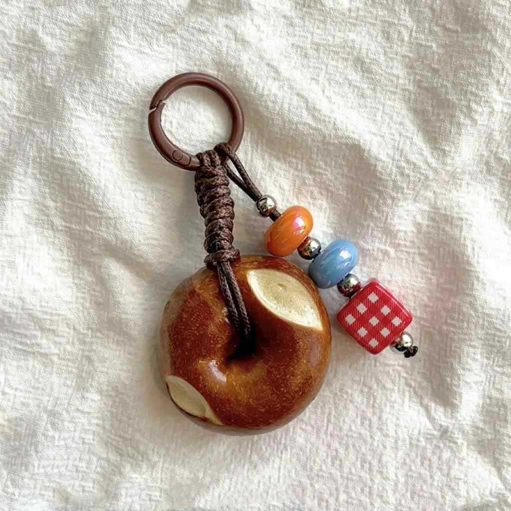 Wholesale Simulated Bread Bagel Phone Strap Charm - Ins Style Creative DIY Keychain for Camera Bag,  Resale Jewelry Accessory