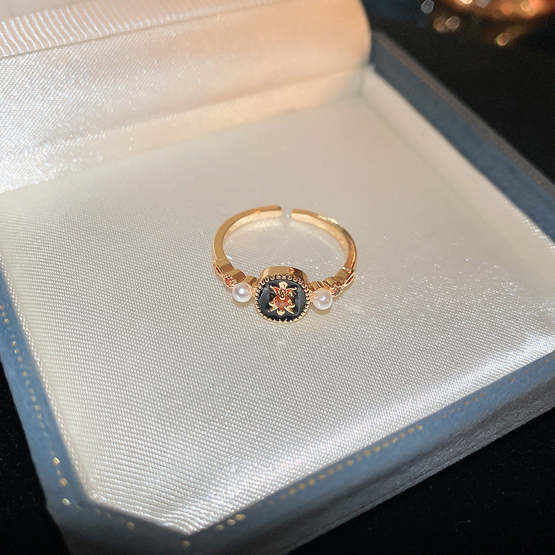 Wholesale zircon tiger eye open ring