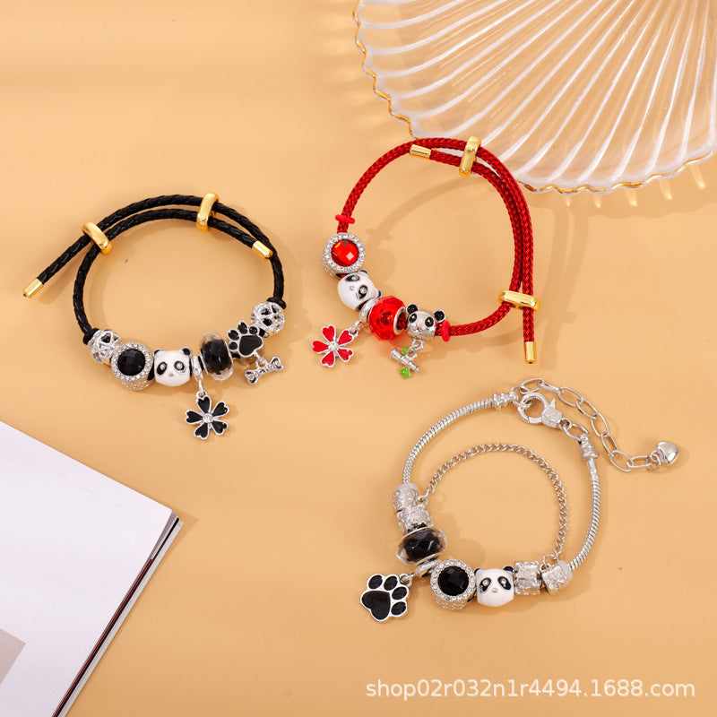 Wholesale Panda Bracelet DIY Removable Bracelet