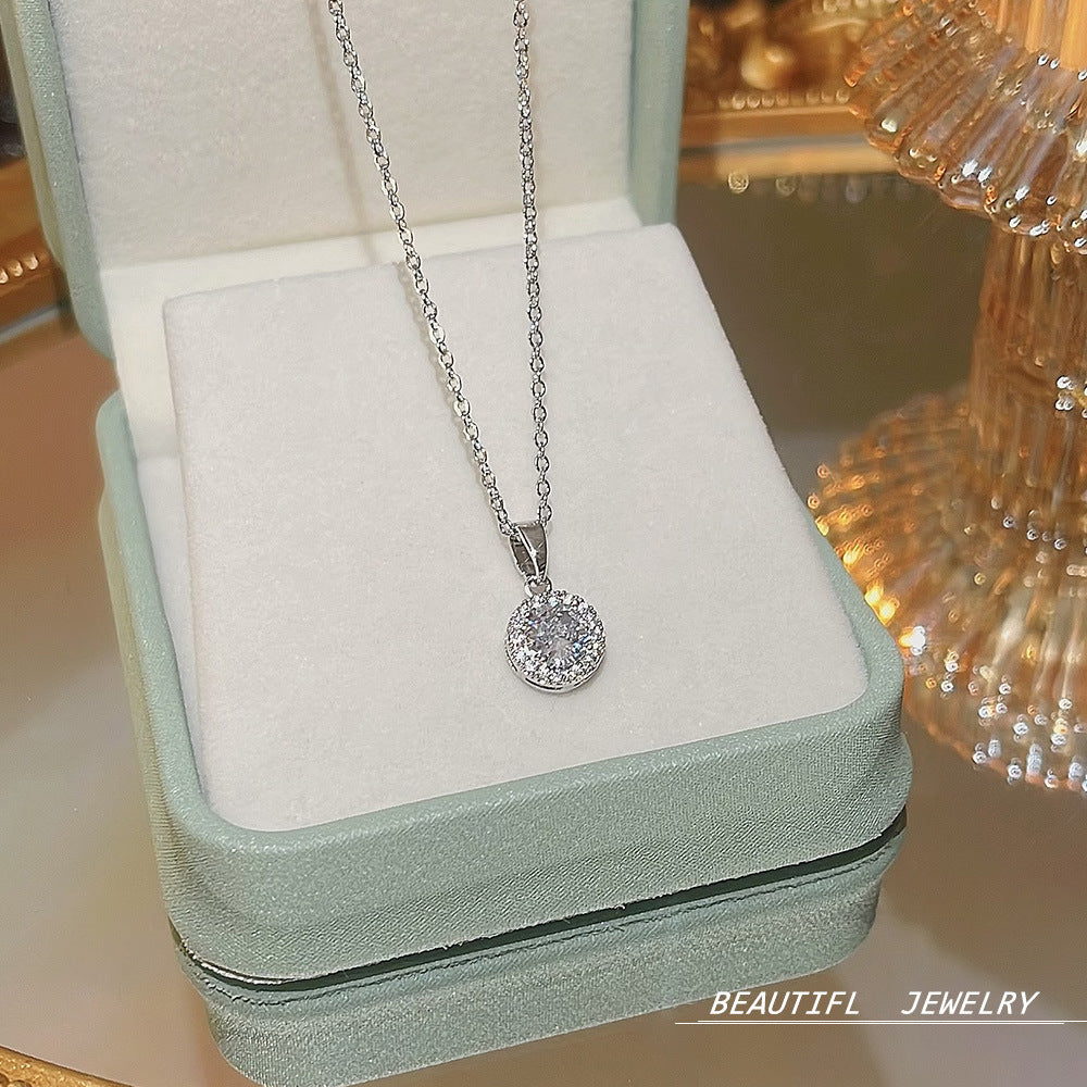 Wholesale Titanium Steel Necklace Star Clavicle Chain Choker Necklace ACC-NE-Xiyue002