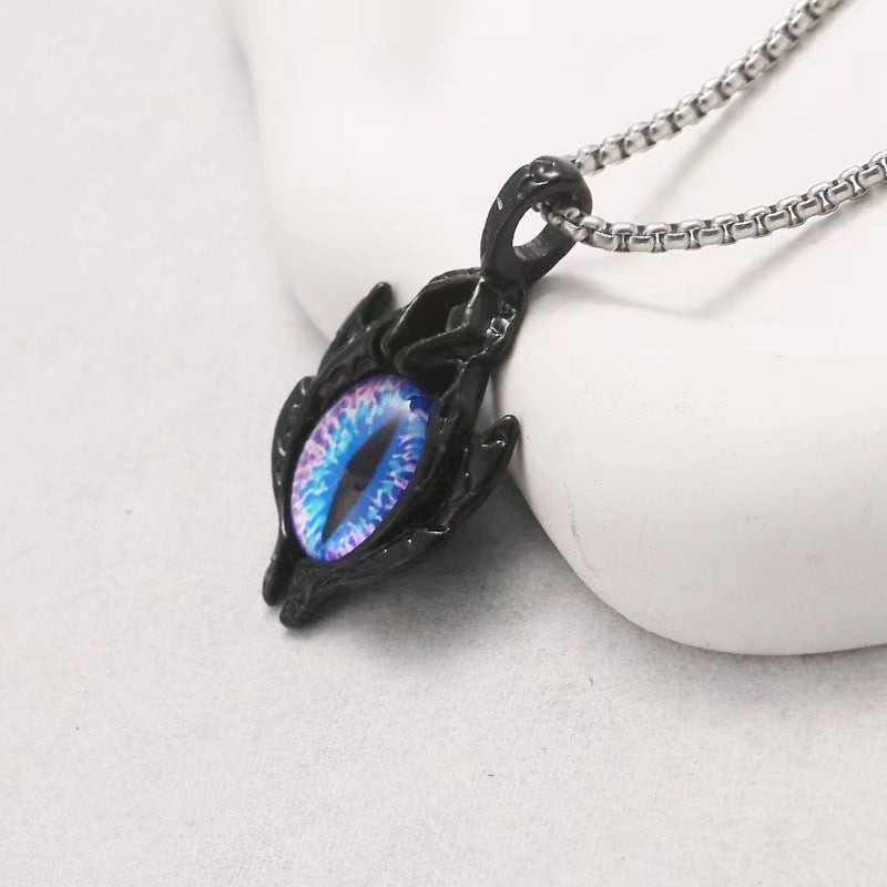 Wholesale Titanium Steel Necklace Jewelry Devil's Eye Necklace
