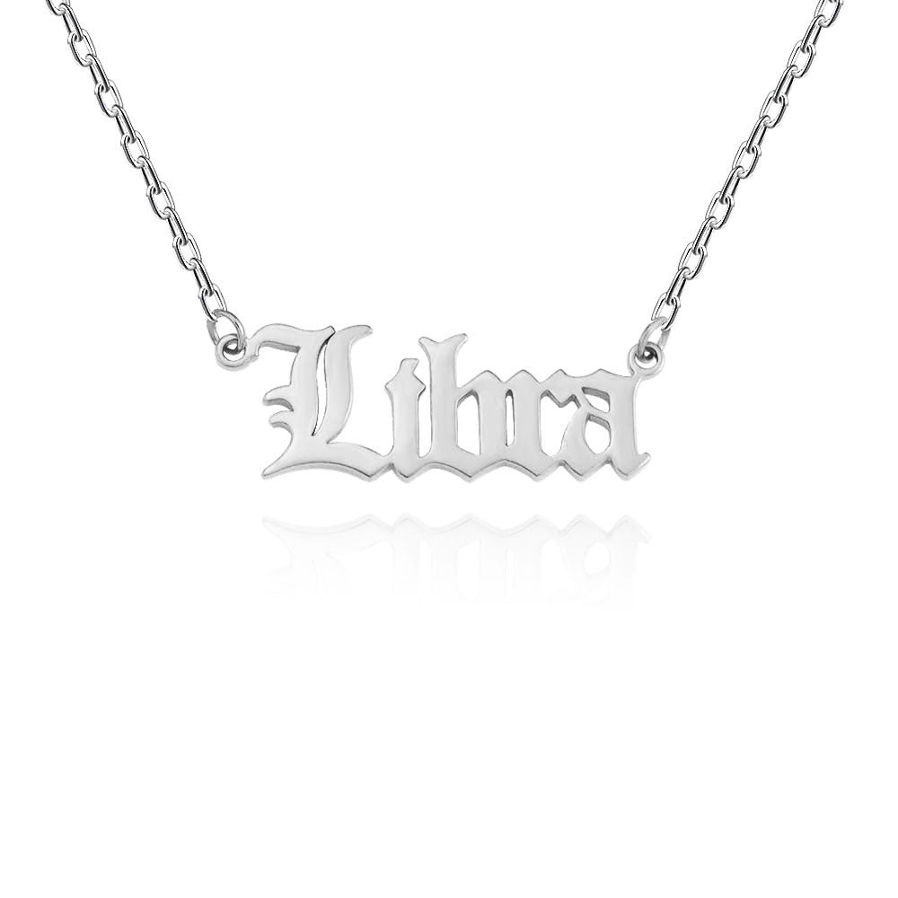 Wholesale Stainless Steel 12 Zodiac Letter Necklace ACC-NE-MiYi004
