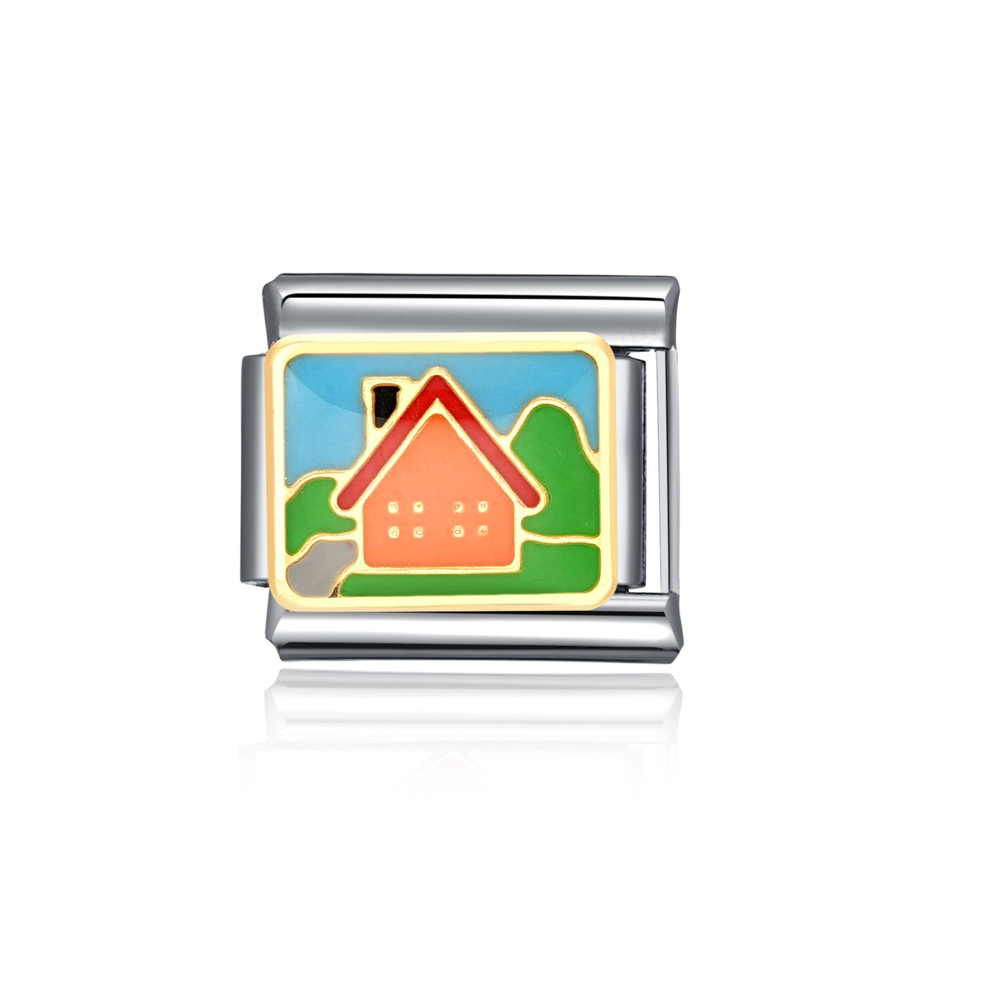 Bracelet de charme italien en gros de 9 mm d'animal d'épissage et de planable en acier inoxydable