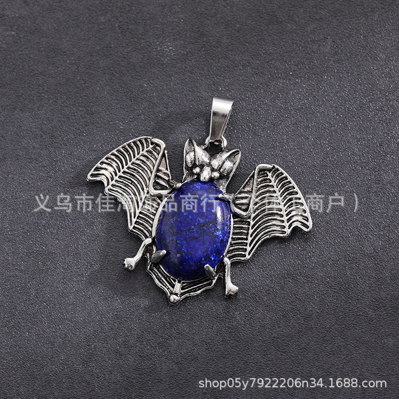 Wholesale  Necklace Natural Stone Pendant Amethyst Pink Crystal Pendant