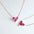 Wholesale s925 Sterling Silver Love Ruby Fresh Pendant Necklaces
