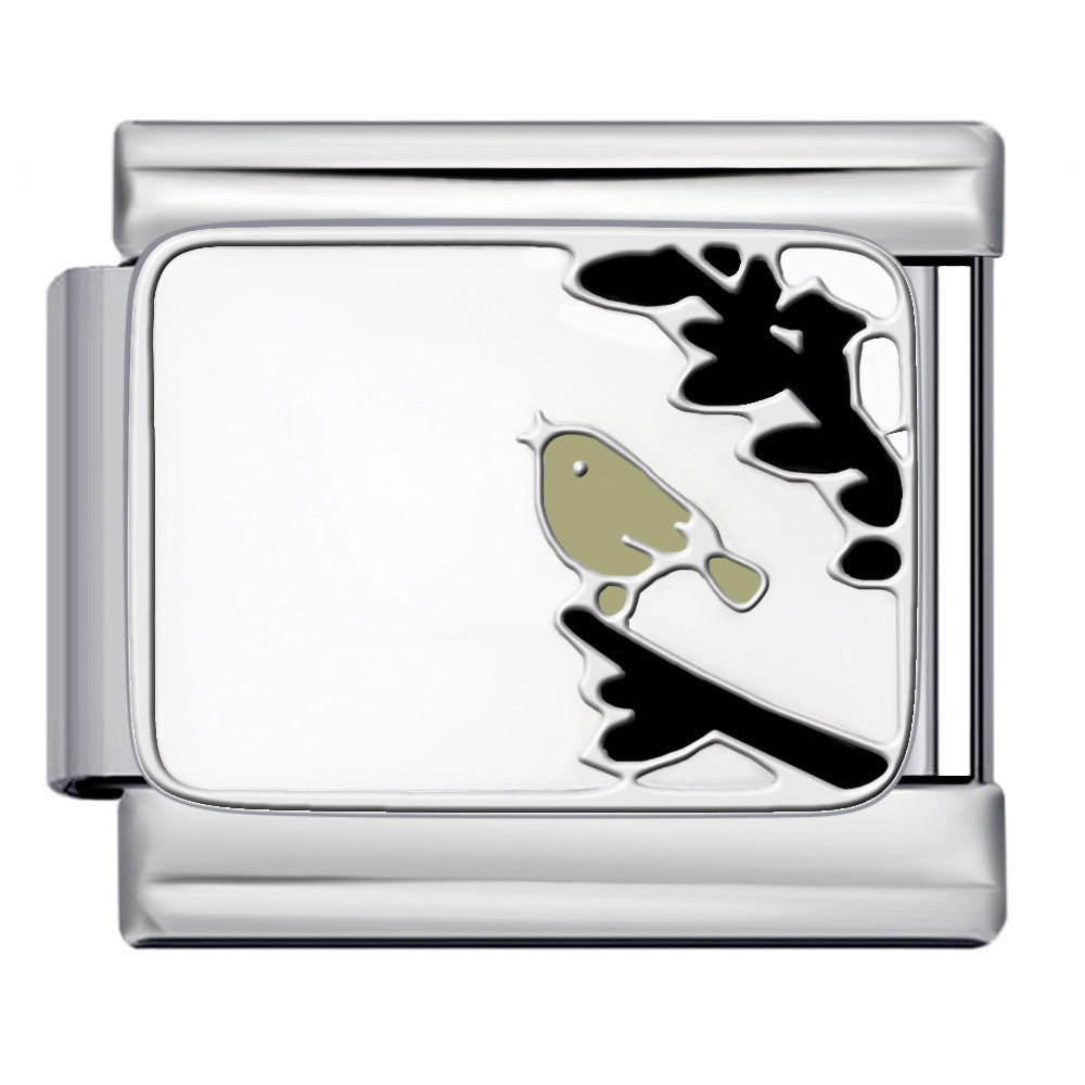 Wholesale 5pcs Italian Charm Bracelet 9mm DIY Splicing Cute Creative Stainless Steel Composable Bracelet