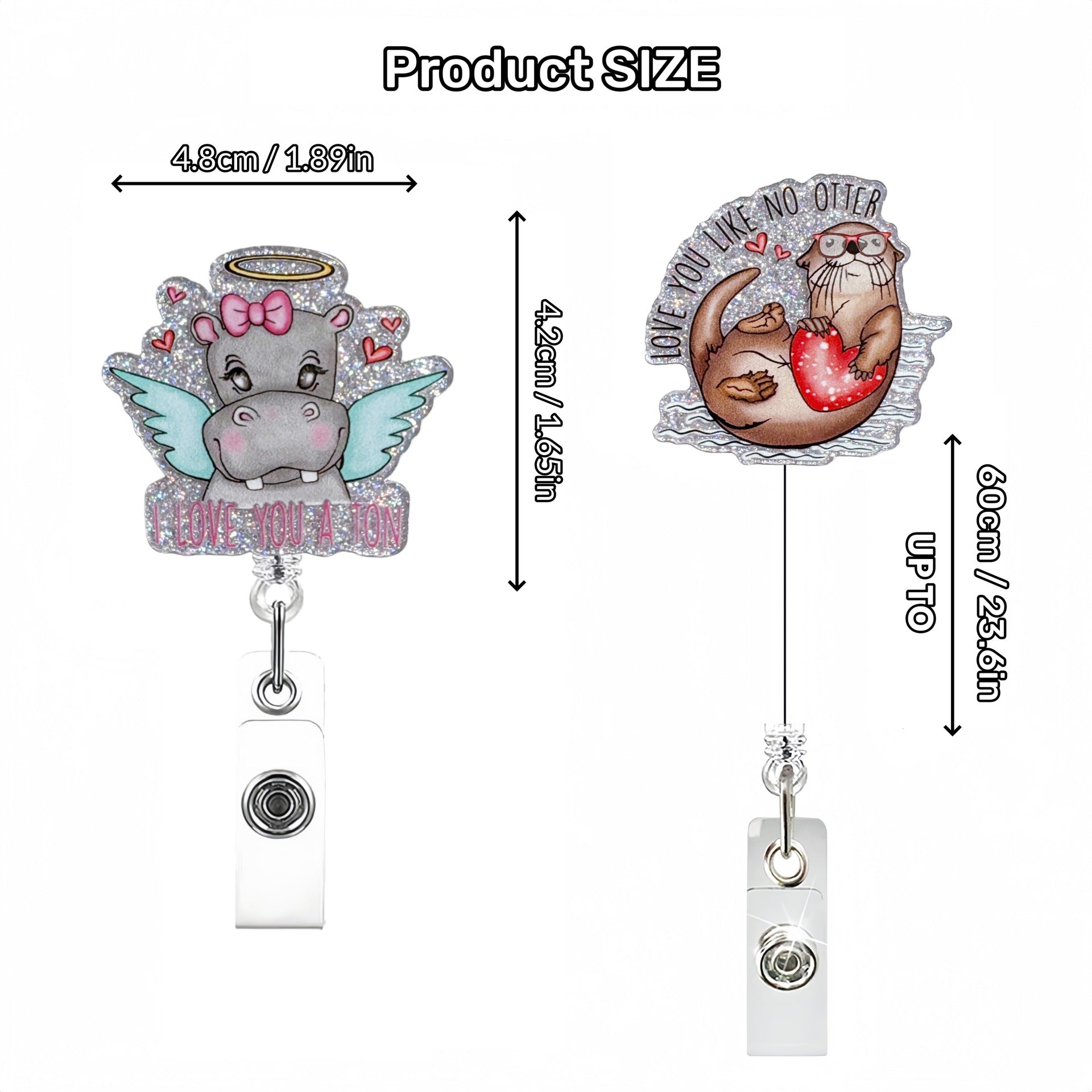 Wholesale  Valentine' s Day Love Animal Romantic Badge Reels