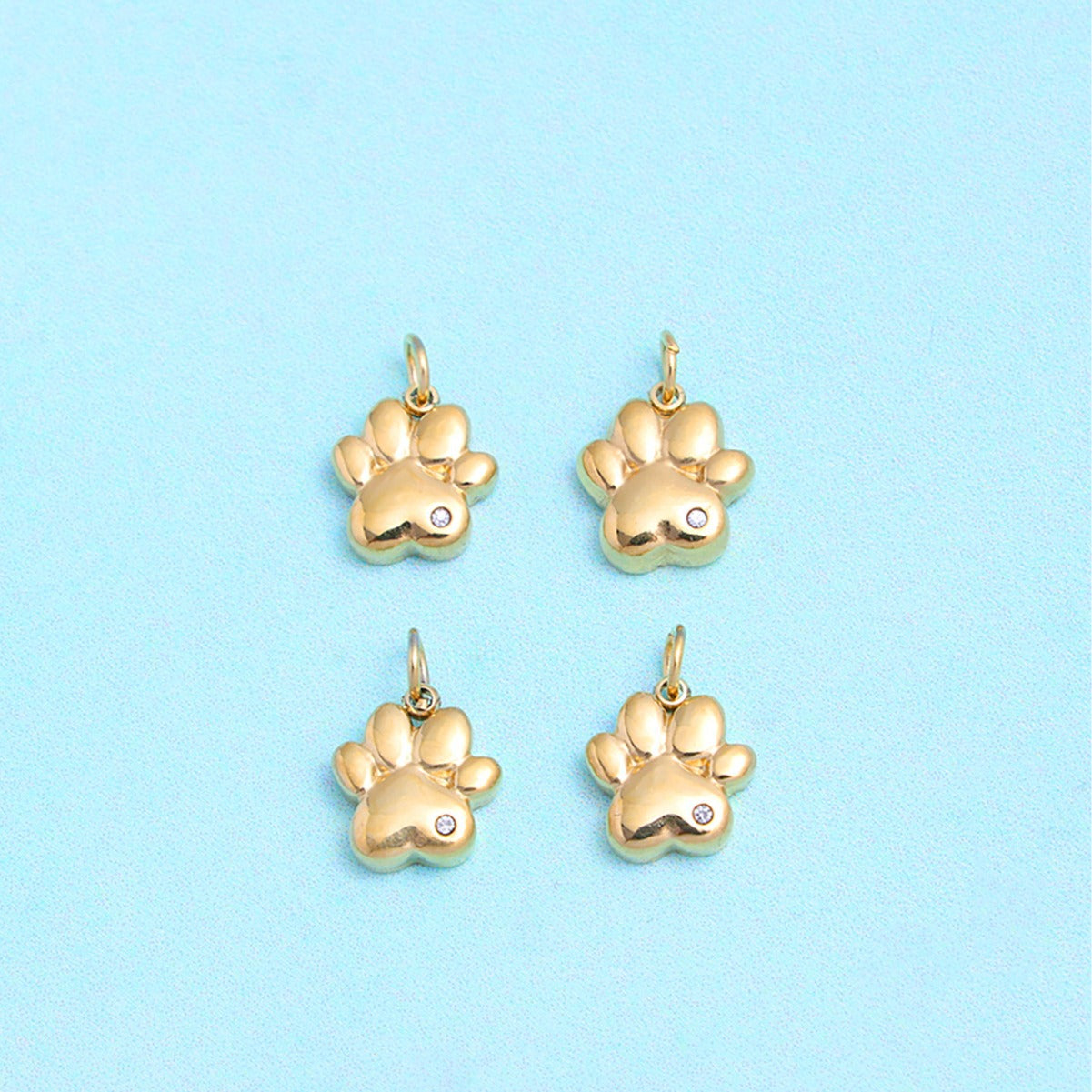 Wholesale Stainless steel cat claws 4-pack pendant