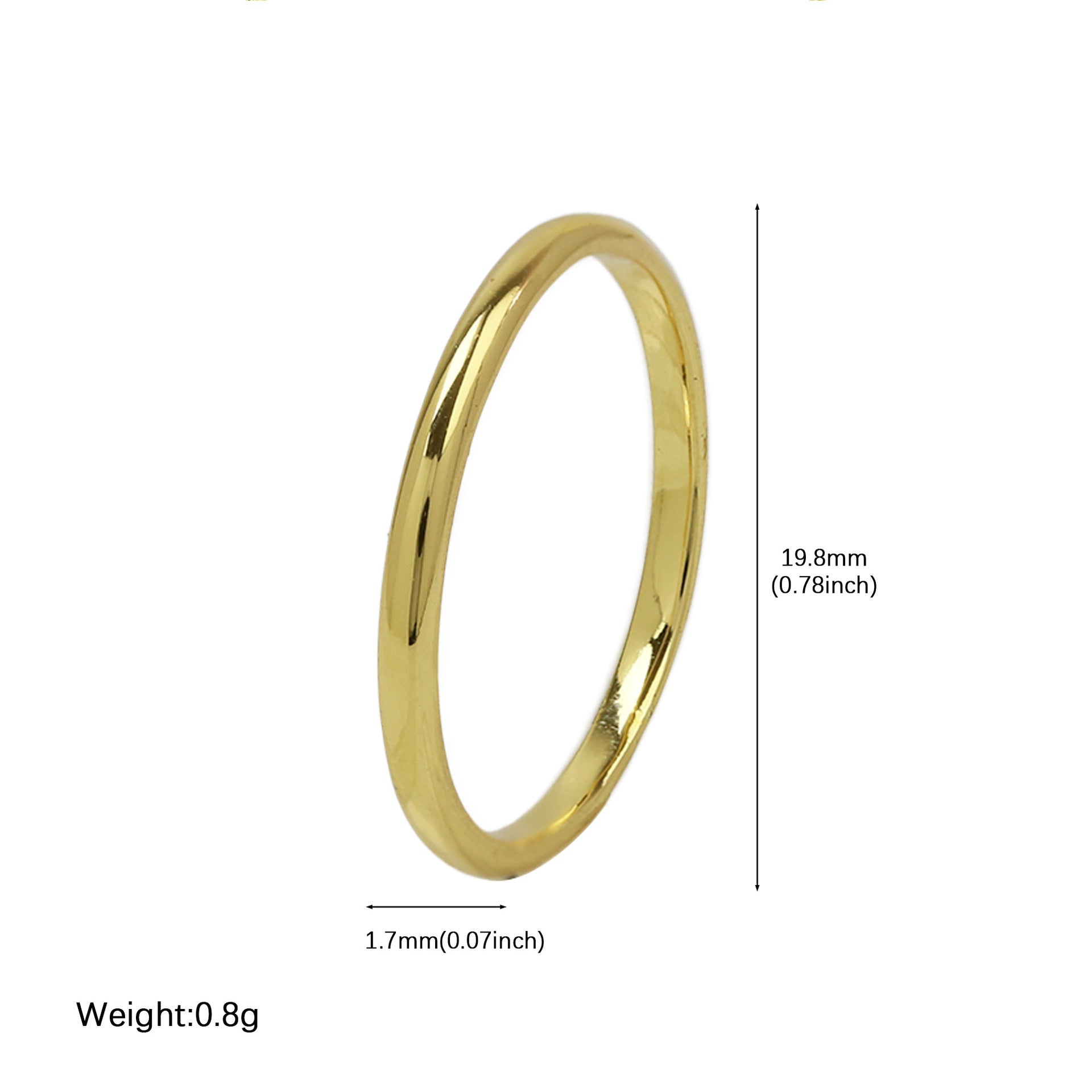 Wholesale  gold and silver brass full diamond smooth simple personality  ring