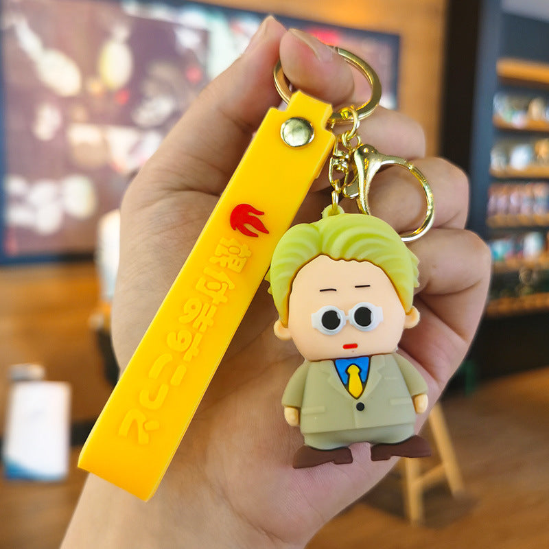 Wholesale Cartoon PVC Soft Keychain Cute Keychain ACC-KC-DingMing002