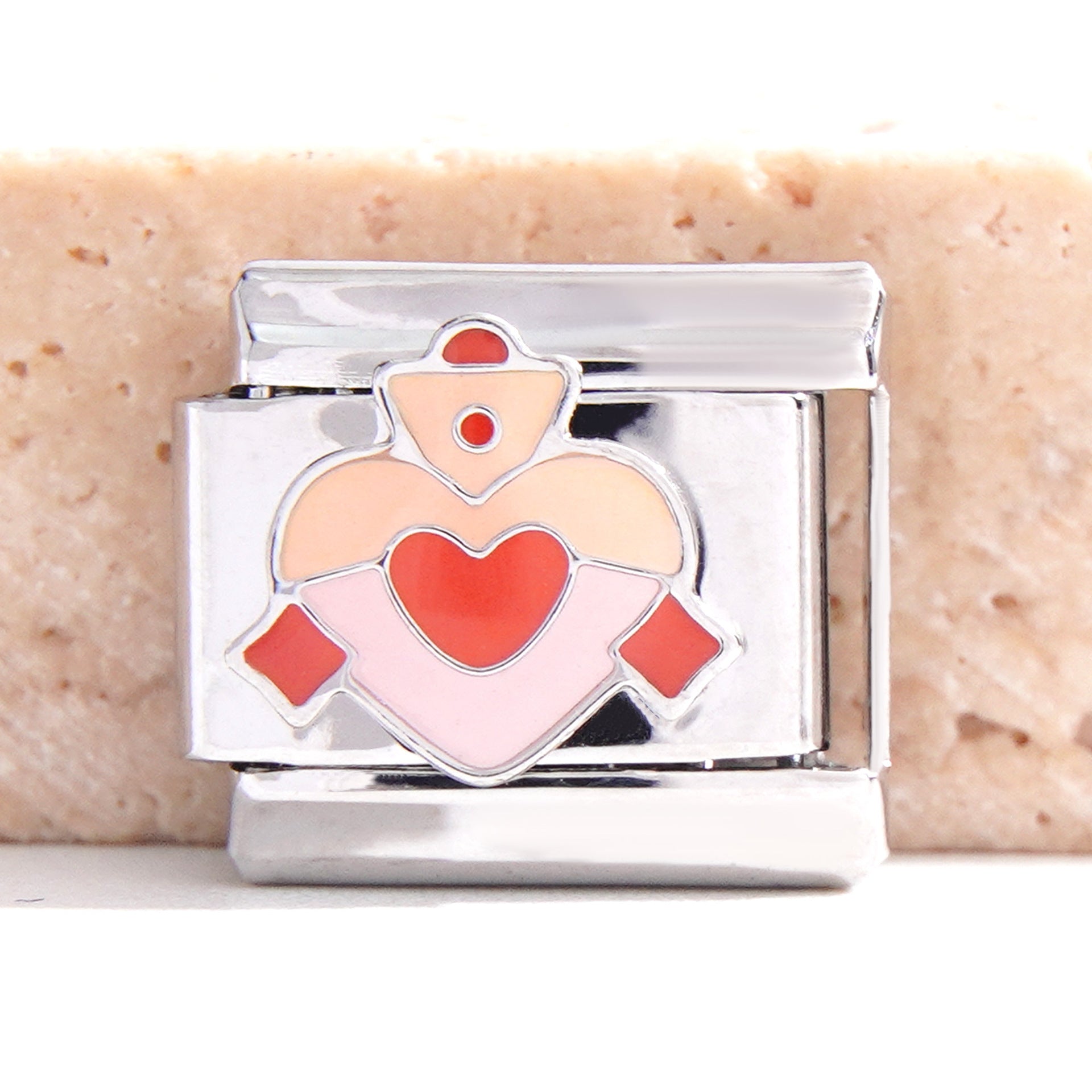 Wholesale Italian Charm Bracelet 9mm DIY Splicing Creative Pattern Stainless Steel Composable Bracelet