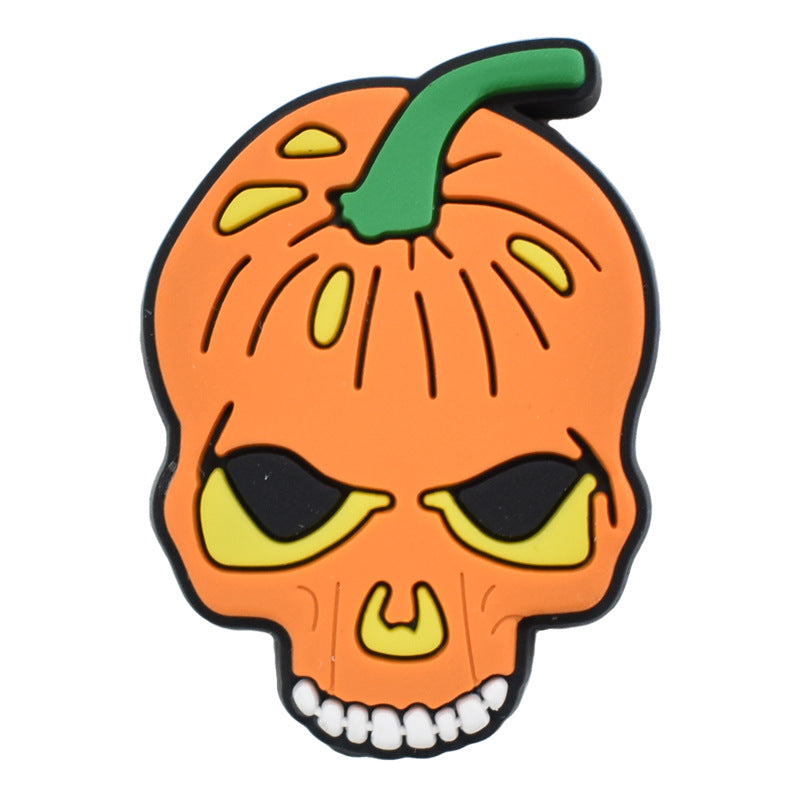 Wholesale Random 100pcs Halloween PVC Soft Rubber Shoe Buckle Decoration ACC-SC-RYY068