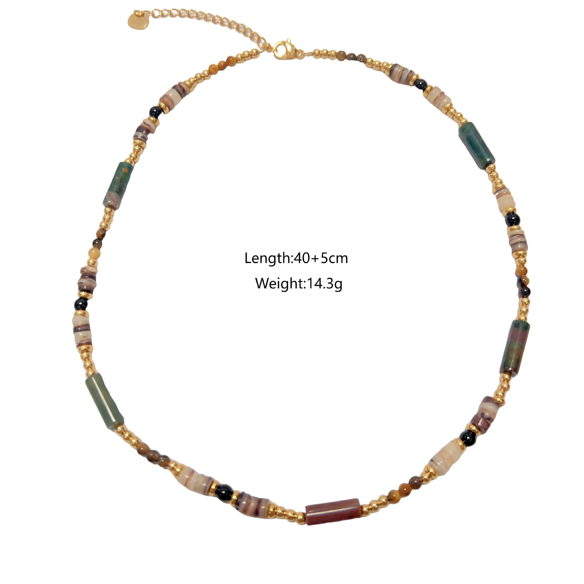 Wholesale Natural Stone Beaded Necklace Natural Amethyst Pendant Love Stainless Steel Necklace