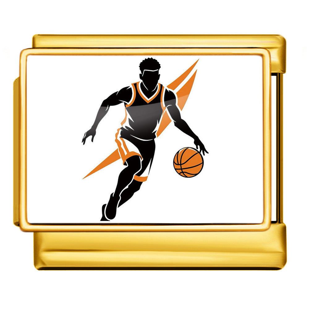 Wholesale  Italian Charm Bracelet 9mm DIY image printingCreative Stainless Steel Composable Bracelet