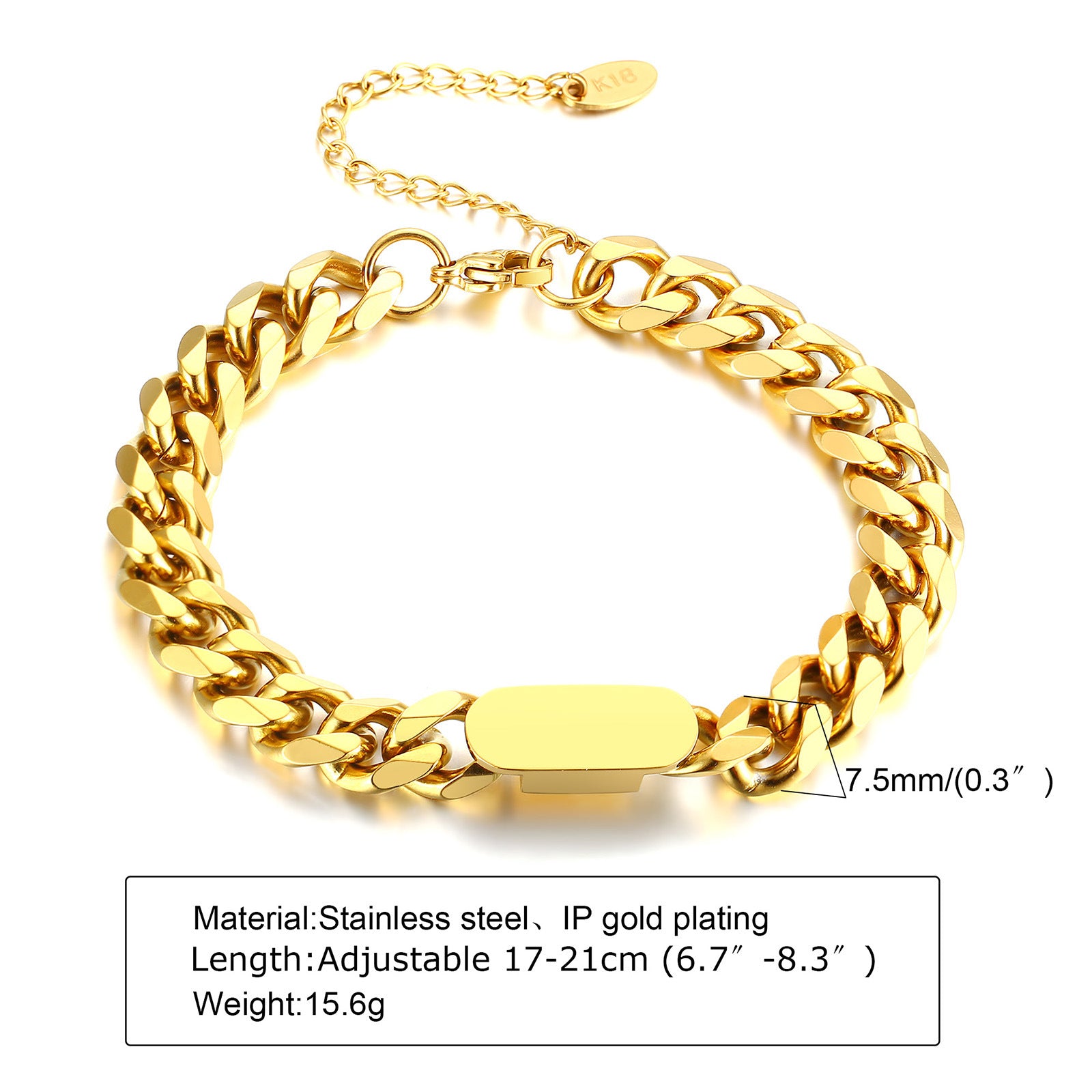 Wholesale 18K Gold Tone Stainless Steel Thin Evil Eye Chain Bracelet Minimalist Layered Design Gift Fashion Jewelry Accessory