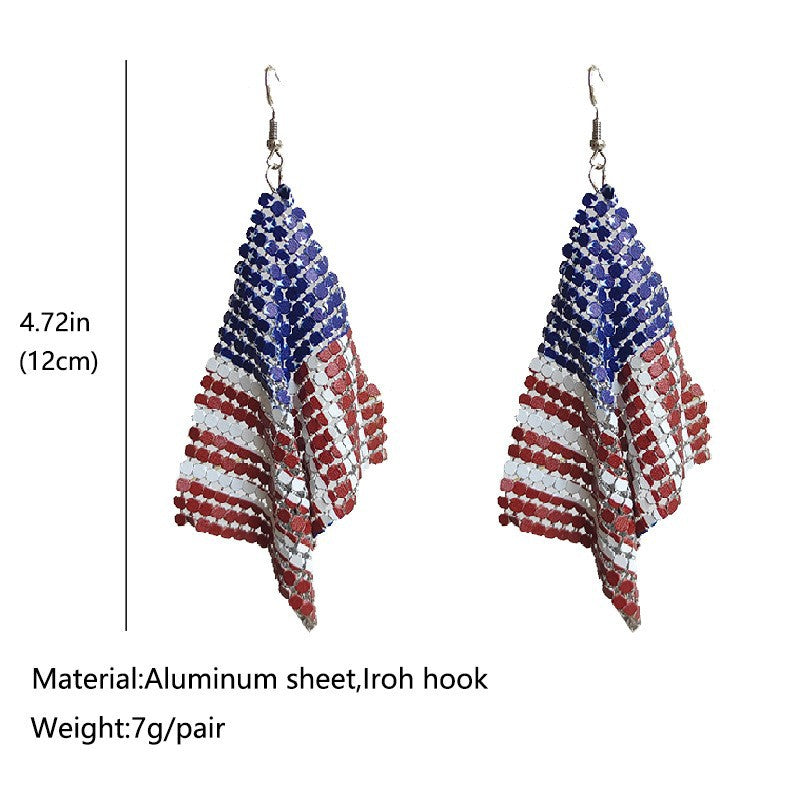 Wholesale  Independence Day Flag Series Earrings