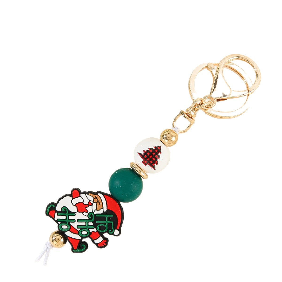 Wholesale Christmas  Silicone Beads Pendant Bracelet  Bag Keychain