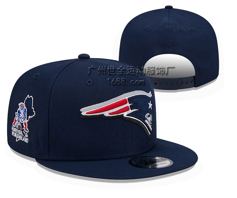 Wholesale Football Cap Embroidery Baseball Cap Flat Brim Hat ACCVIP-HT-ShiQuan001