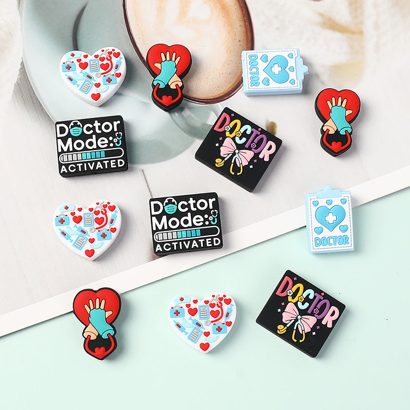 Wholesale 20pcs  Doctor Series   Focal Beads DIY Bead Accessories