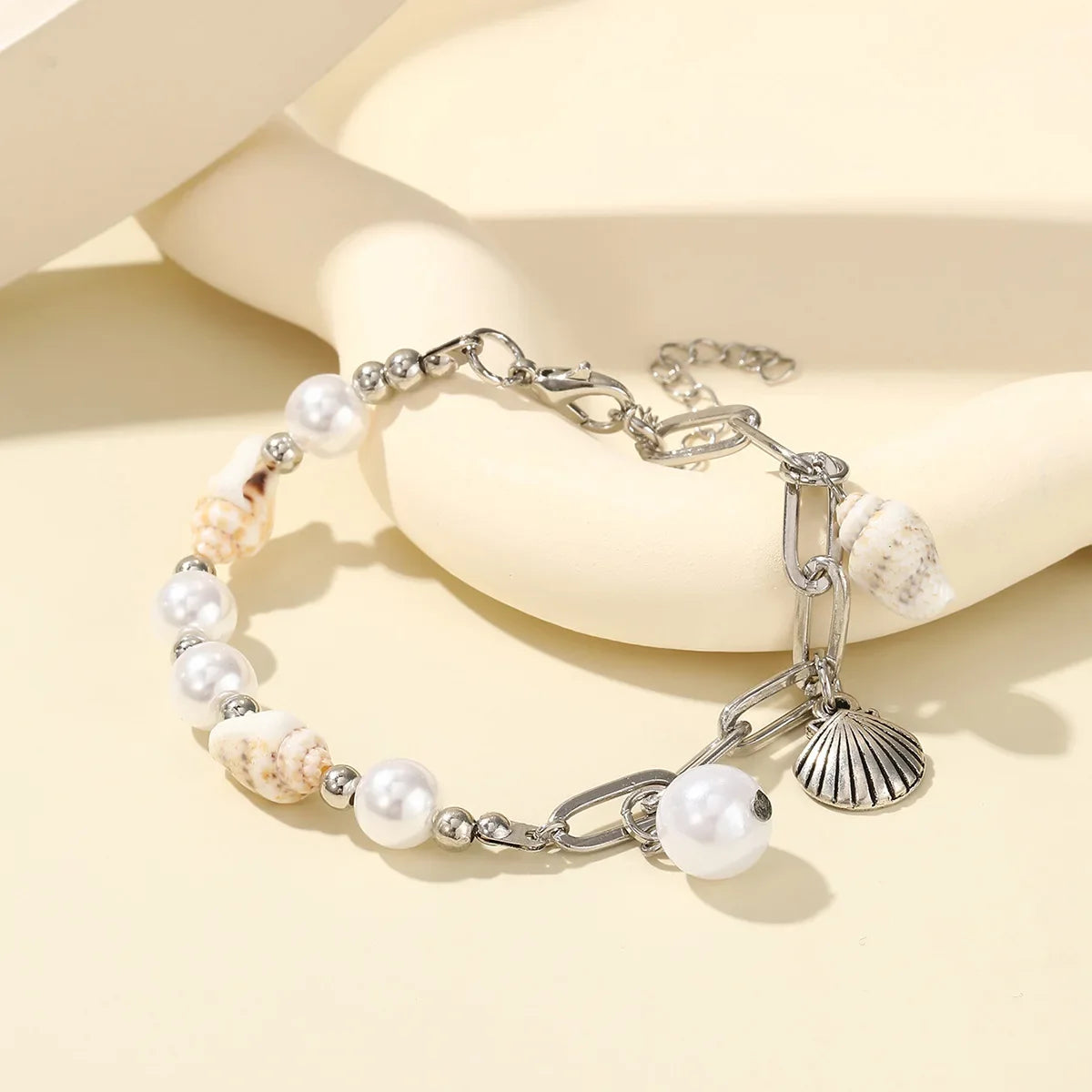 Wholesale Ocean Wind Holiday Style Beach Series Beaded Shell Conch Bracelet