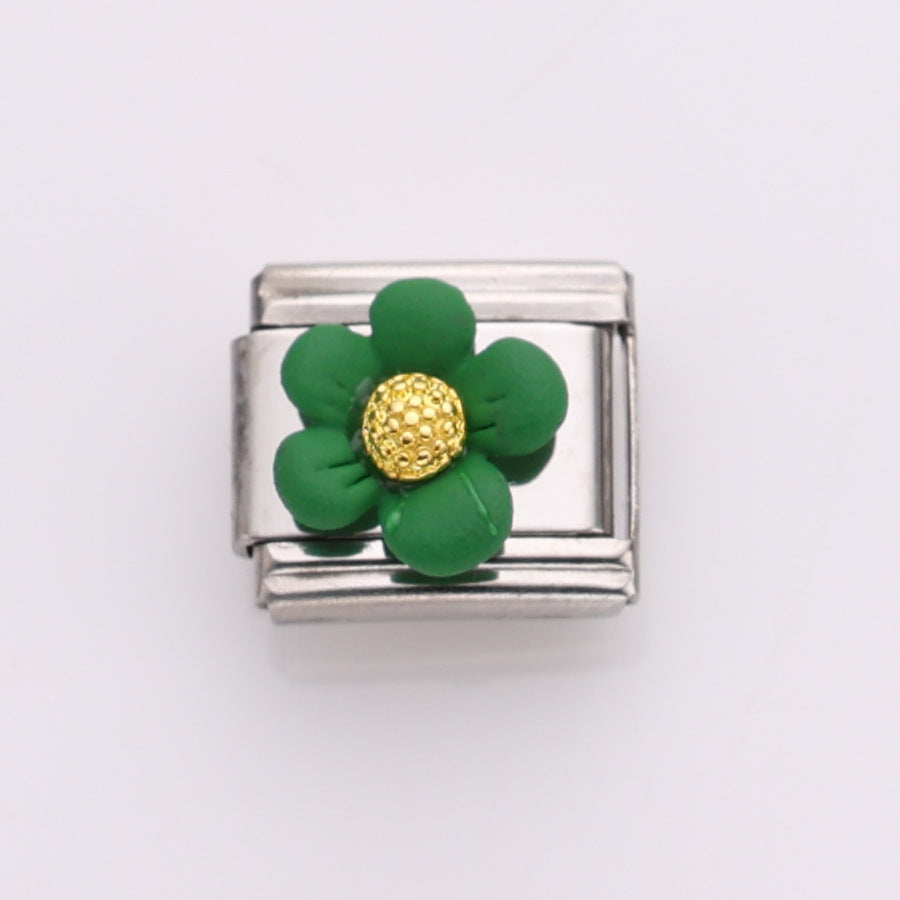 Bracelet de charme italien 10pcs 10 mm Bracelet composable en acier inoxydable 9 mm