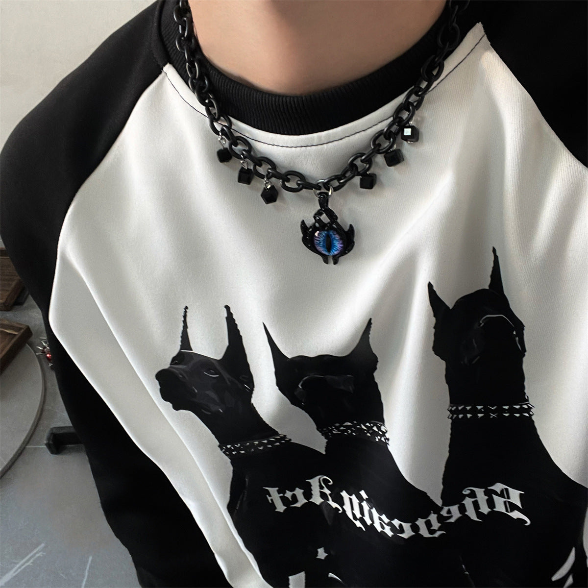 Wholesale Devil's Eye Necklace  Gothic Exaggerated Necklaces