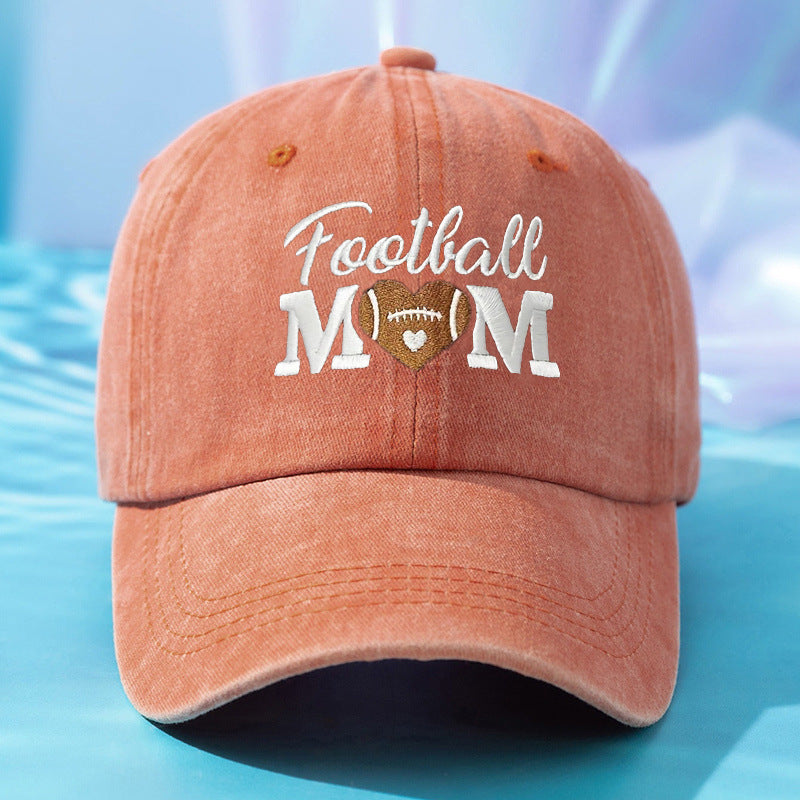 Wholesale FOOTBALL MOM Embroidered Cotton Baseball Hat ACC-HT-TangQiu001