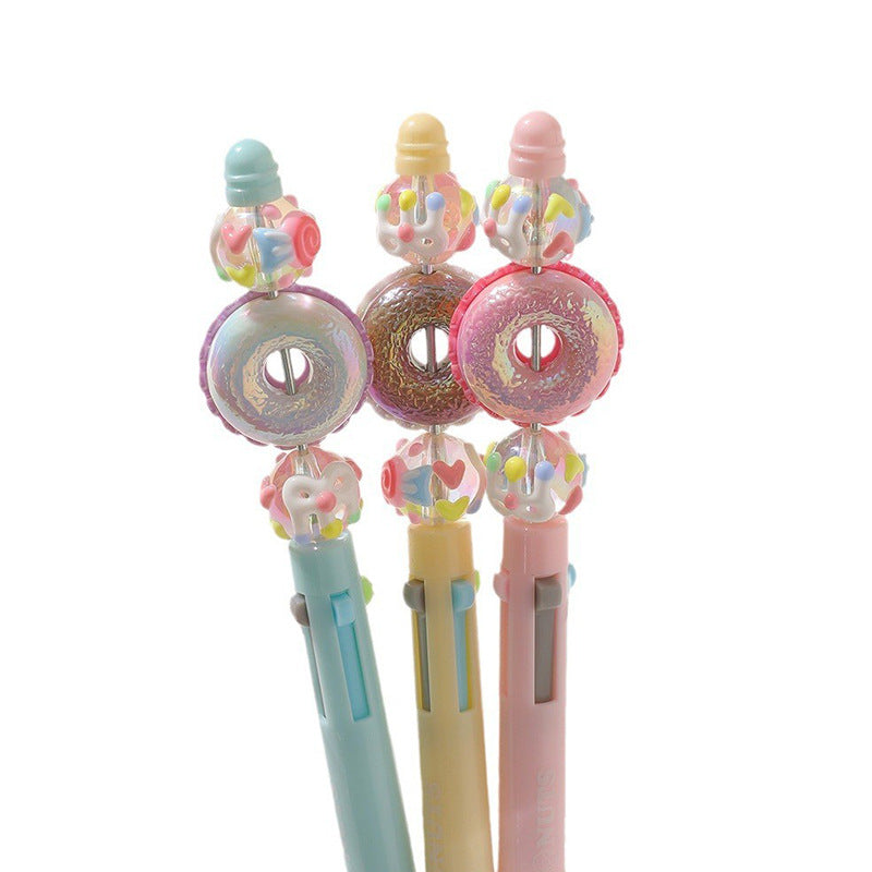 Wholesale  donut string music 4 color ballpoint pen