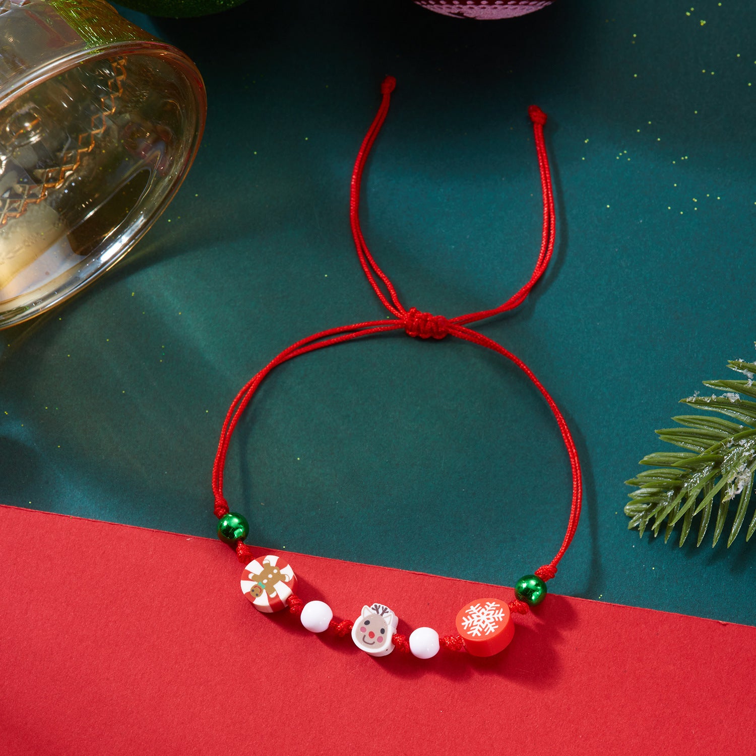 Wholesale Christmas Woven Paper Card Bracelet