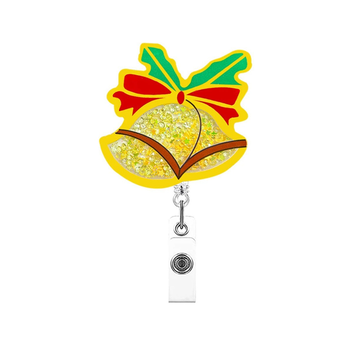 Wholesale Christmas quicksand   Badge Reels