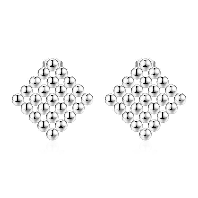 Wholesale Stainless Steel Ball Bead Earrings - Trendy Jewelry Accessory for Women